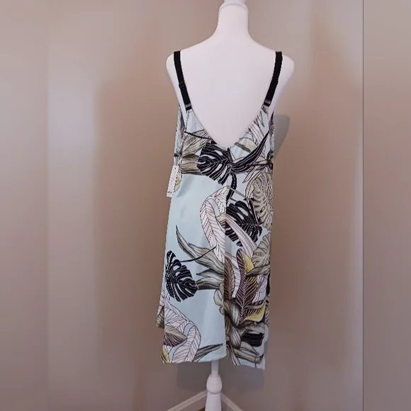 Womens wide strap tropical chemise. - Picture 3 of 5